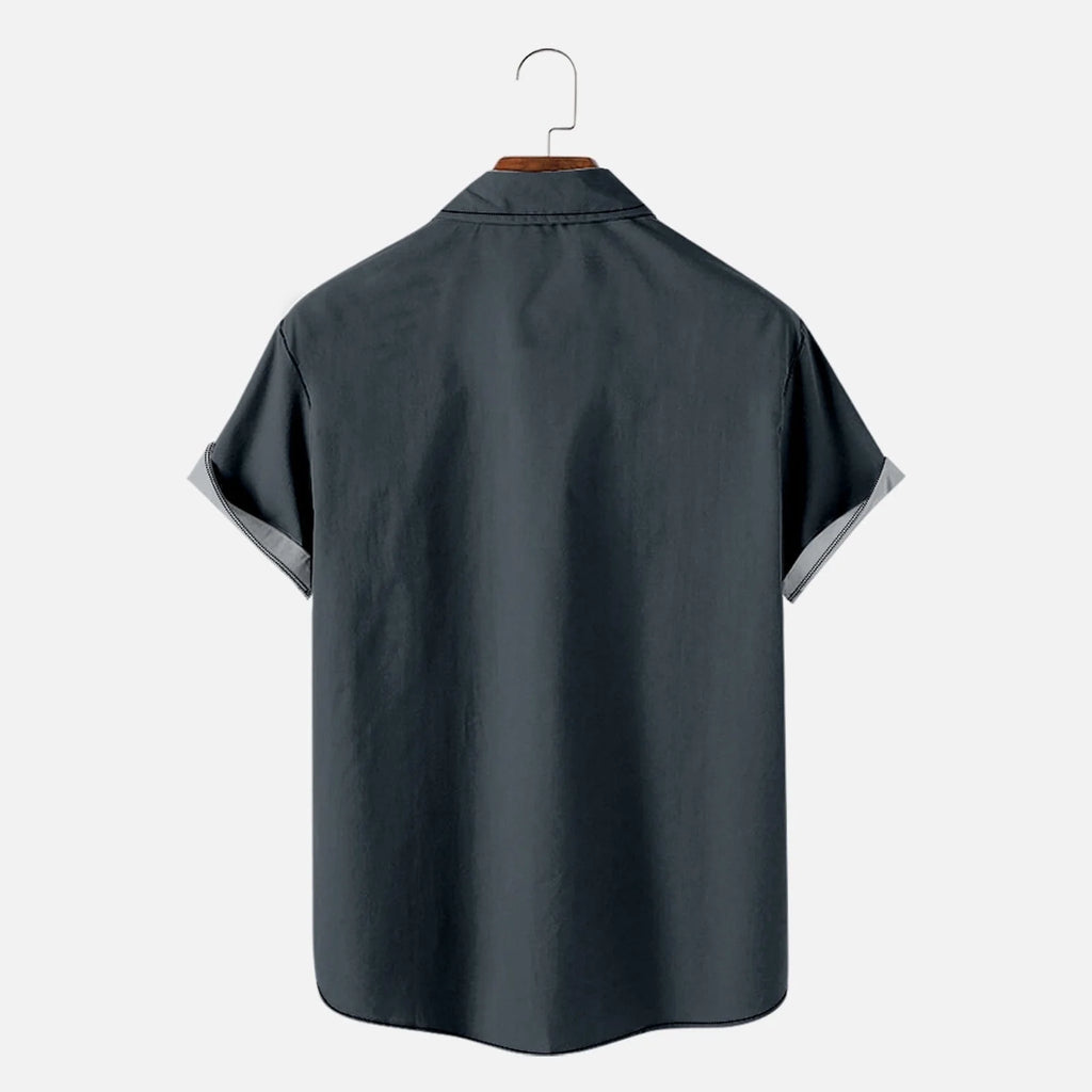 Men'S Summer Trendy Hawaiian Style Short Sleeve Casual Shirts Mens T-Shirts Shirts for Men Fashion Mens T Shirts Casual Navy,S