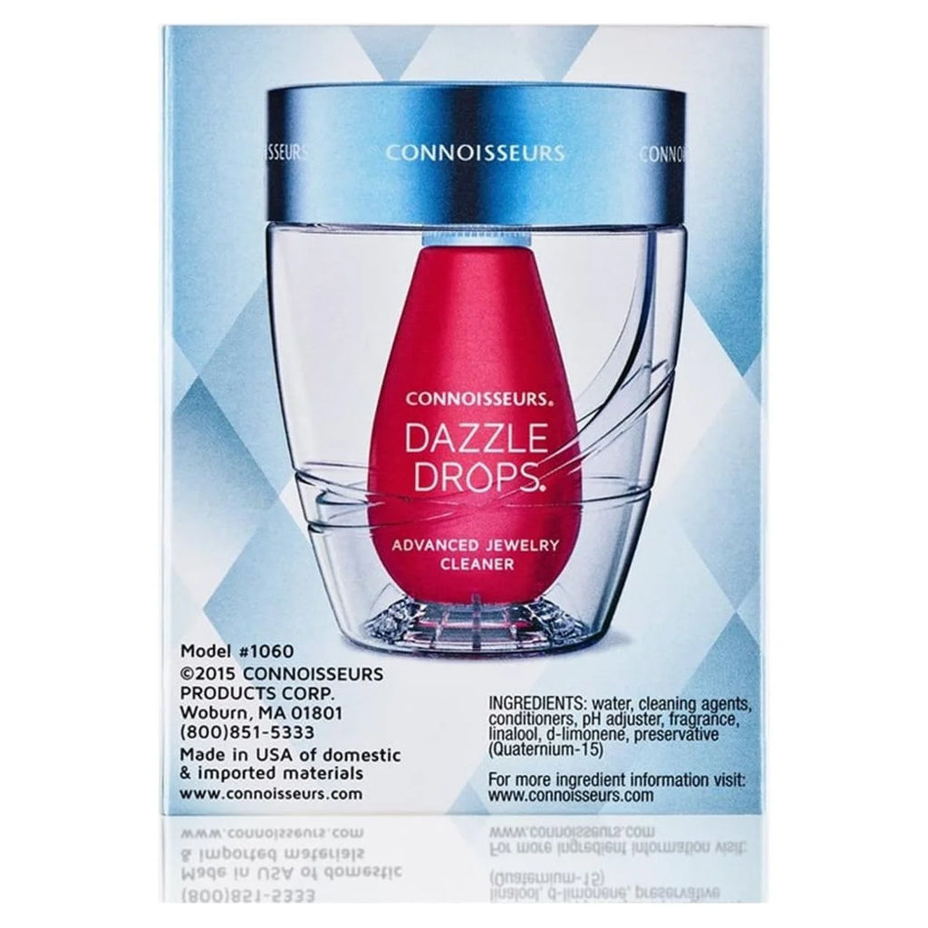 Dazzle Drops Advanced Jewelry Cleaner Kit for Gold, Platinum, Diamonds, and Gemstones
